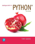 Starting Out with Python 5th Edition PDF By TONY GADDIS