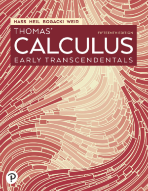 Thomas' Calculus: Early Transcendentals 15th Edition PDF 978-0137559893