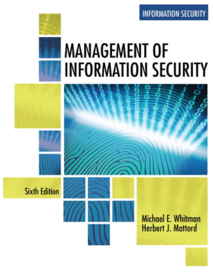 Management of Information Security 6th Edition PDF 9781337405713 eBook