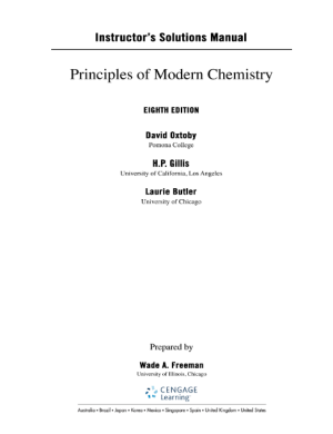Principles of Modern Chemistry 8th Edition Solutions Manual PDF