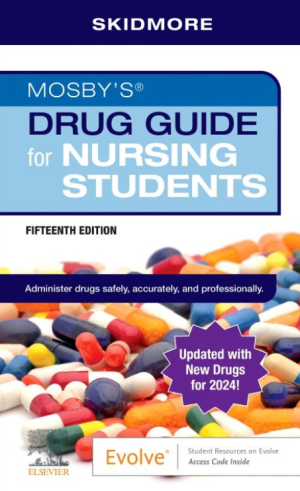 Mosby's Drug Guide for Nursing Students 15th Edition PDF with update