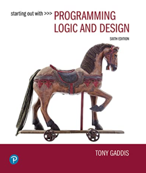 Starting Out with Programming Logic and Design 6th Edition PDF Tony Gaddis