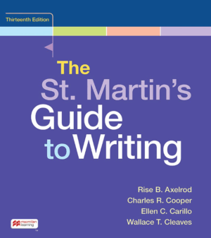 The St. Martin's Guide to Writing 13th Edition PDF